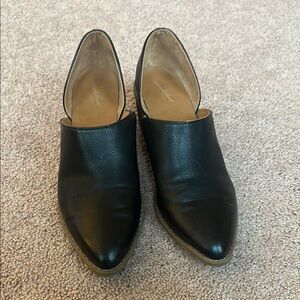 Universal Thread Black Faux Leather Slip-On Loafers